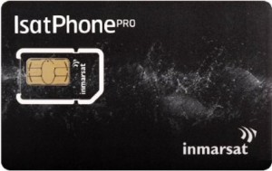 Inmarsat Prepaid Rate plan card